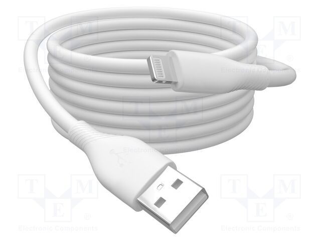 Cablu USB 2.0 DIGITUS Apple Lightning - 2m alb