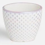 Mască pentru ghiveci, ceramică, mov, 10x8 cm, 0,3 L, CMCLASS