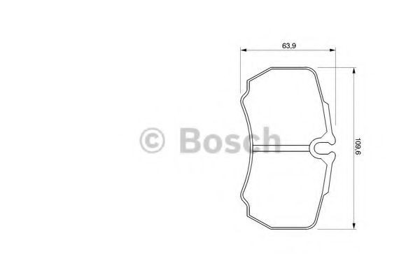 Set placute frana,frana disc IVECO DAILY III caroserie inchisa/combi (1997 - 2007) BOSCH 0 986 424 750