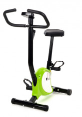 Bicicleta Fitness FunFit, Multifunctionala cu Afisaj LCD, Reglabila, Culoare Verde foto
