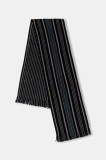 Paul Smith eșarfă de l&acirc;nă culoarea negru, cu imprimeu, M1A-151F-T643