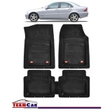 Covorase Auto TeamCar&reg; Tip Tavita Compatibile Mercedes-Benz C-Class W203 (2000&ndash;2007) Negru Material Rezistent, Cauciuc