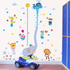 Sticker decorativ, Masuratoare cu animalute, 192 cm, 1403ST foto