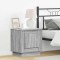 vidaXL Dulap de noapte cu Gri 44 x 34.5 x 45 cm Lemn compozit 869572