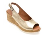 Cumpara ieftin Sandale SHOOZY aurii, EV2852, din piele naturala