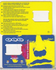 bnk card Romania - Alo Mobil Rom - suport SIM - RO-DIA-ALO-GSM-0002A
