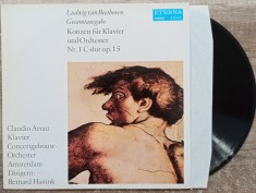 Beethoven, konzert fur klavier und orchester nr. 1 C-dur op.15// disc vinil