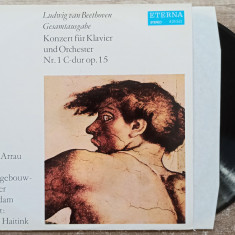Beethoven, konzert fur klavier und orchester nr. 1 C-dur op.15// disc vinil