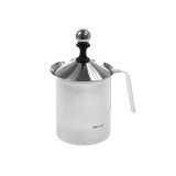 Spumator Lapte Manual Inox 0.8L Kinghoff - Aparat Profesional Spuma Cafea, Cappuccino, Latte