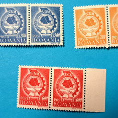 tIMBRE ROMANIA L.P.209/1947 -C.G.M. -Serie în pereche -MNH