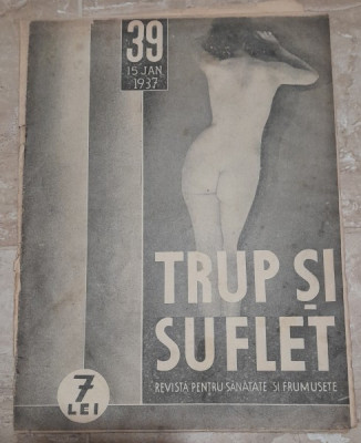 Revista Trup si Suflet nr.39/1937 foto