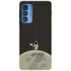 Husa compatibila cu Motorola G100 model Moon Man, Silicon, TPU, Viceversa, Transparent, Carcasa