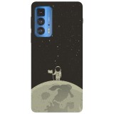 Husa compatibila cu Motorola G20 model Moon Man, Silicon, TPU, Viceversa, Transparent, Carcasa