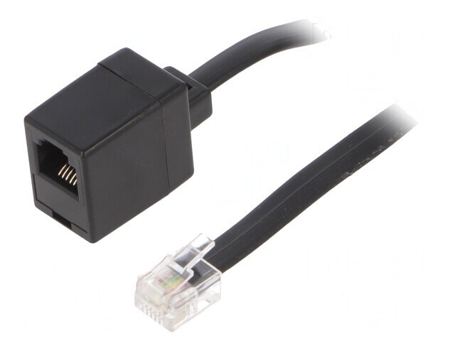 Cablu Telefon RJ12 6m Negru