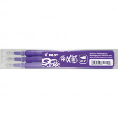 Set 3 Rezerve Roller PILOT Frixion, 0.7 mm, Mov, Rezerve Rollere cu Gel Termosensibil, Rezerve pentru Rollere 0.7 mm, Rezerva pentru Roller PILOT, Rez