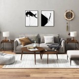 vidaXL Mese laterale, 2 buc. stejar maro 40x40x35 cm lemn prelucrat 819411