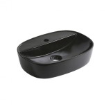 Cumpara ieftin Lavoar ceramic KR-860, oval, 50,5x38x12 cm, negru mat