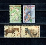 Bosnia 2001 - Păsări, cai, serie neuzata