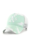 47 brand sapca MLB Oakland Athletics culoarea verde, cu imprimeu, B-ITCDT18PTP-B0