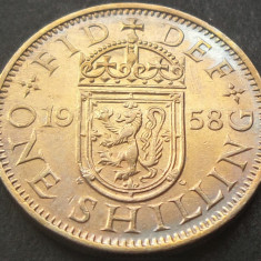 Moneda 1 SHILLING - MAREA BRITANIE / ANGLIA, anul 1958 *cod 1455 = excelenta