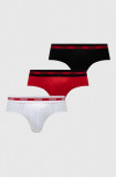 HUGO slip 3-pack bărbați, culoarea roșu 50492378