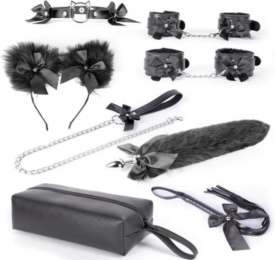 Set Bondage Cute Cat 8pcs Negru foto