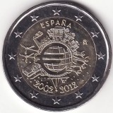 Moneda Spania - 2 Euro 2012 - 10 ani de Euro