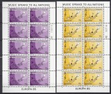 GIBRALTAR 1985 - EVENIMENTE , ANUL MUZICAL EUROPEAN EUROPA CEPT ,2 COLITE MNH, Nestampilat