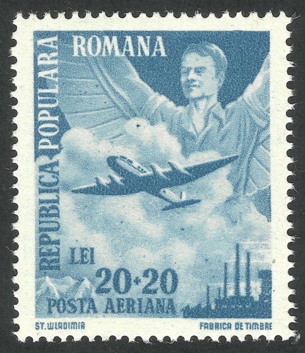 EROARE ROMANIA 1948 / 1 MAI-ZIUA MUNCII LP 233 / MULTIPLE PUNCTE DE CULOARE