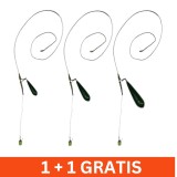 Montura Pescuit Plumb Pierdut Leadcore 60/80/100g +1 GRATIS, 1 Carlig, Fir Textil, Porumb Artificial, Crap, Lac, Rau