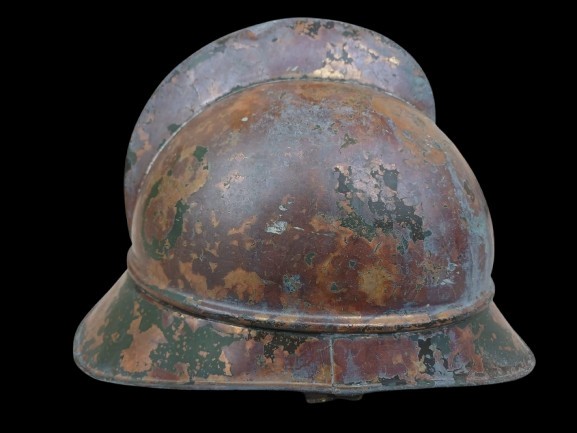 NI232 Cască austro-ungară de pompieri, din alamă