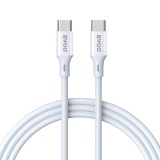 Cablu Date si Incarcare USB-C - USB-C BWOO BO-X283CC-2M, 60W, 2m, Alb
