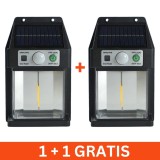 Lampa solara perete, 1 LED, senzor miscare, 40W, 1+1 gratis