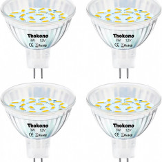 Becuri LED Thokono MR16 GU5.3, alb cald 2700K, 3W (inlocuieste becurile halogen de 20W) - CA NOU