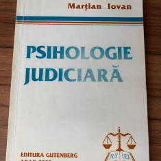 Psihologie judiciara Martian Iovan "Vasile Goldis" University Press 2006