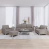 VidaXL Set de canapea cu perne, 4 piese, gri taupe, material textil 3201257
