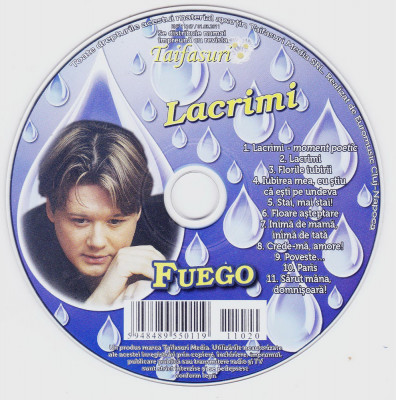 CD Pop: Fuego - Lacrimi ( original, stare foarte buna, ca nou ) foto