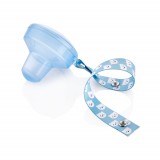 Cumpara ieftin Cutiuta pentru suzeta cu lantisor BabyJem (Culoare: Bleu)