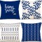 Huse de perna YLL 18x18, Huse de perna pentru canapea, Huse de perna decorative pentru exterior, set de 4 pentru canapea extensibila ?i ma?ina 18x18 i