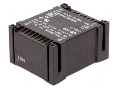 Transformator &amp;icirc;ncapsulat 30VA 115VAC 12V 1,25A foto