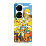 Husa compatibila cu Huawei Nova Y70 model The Simpsons, Silicon, TPU, Viceversa, Transparent, Carcasa
