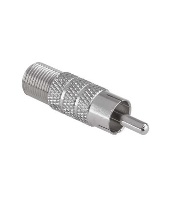 Adaptor F mama la RCA tata din metal Goobay foto