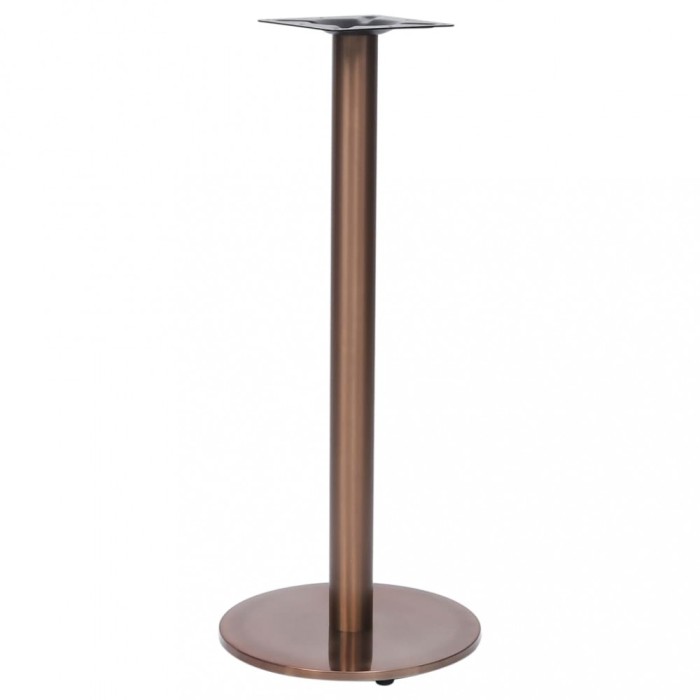 vidaXL Picior masă de bistro, auriu, &Oslash;45x107 cm, oțel inoxidabil