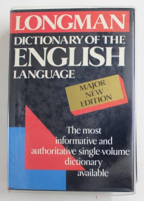 LONGMAN DICTIONARY OF THE ENGLISH LANGUAGE - MAJOR NEW EDITION , 1991 foto