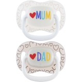 Canpol babies MUM&amp;DAD suzetă 6-18 m 2 buc