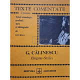 Ion Balu - G. Calinescu - Enigma Otiliei (editia 1983)