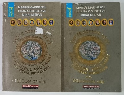 SAPTE SEFI DE STAT IN CARTIERUL RAU FAMAT , CARTIERUL PRIMAVERII , TRILOGIA DE AUR , 2 VOLUME de MARIUS MARINESCU ...MIHAI MITRAN , 2022 , DEDICATIE foto