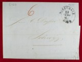 Switzerland 1851 Prephilatelic Cover + Content Rorschach to Schwyz D.522