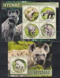 Sierra Leone 2016 - Hiene, Colita + Bloc, Cota 22 Euro (Tiraj 1000 - Vezi Numerotarea !!!), MNH