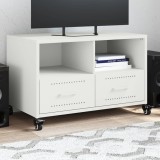 vidaXL Dulap TV, alb, 68x39x43,5 cm, oțel